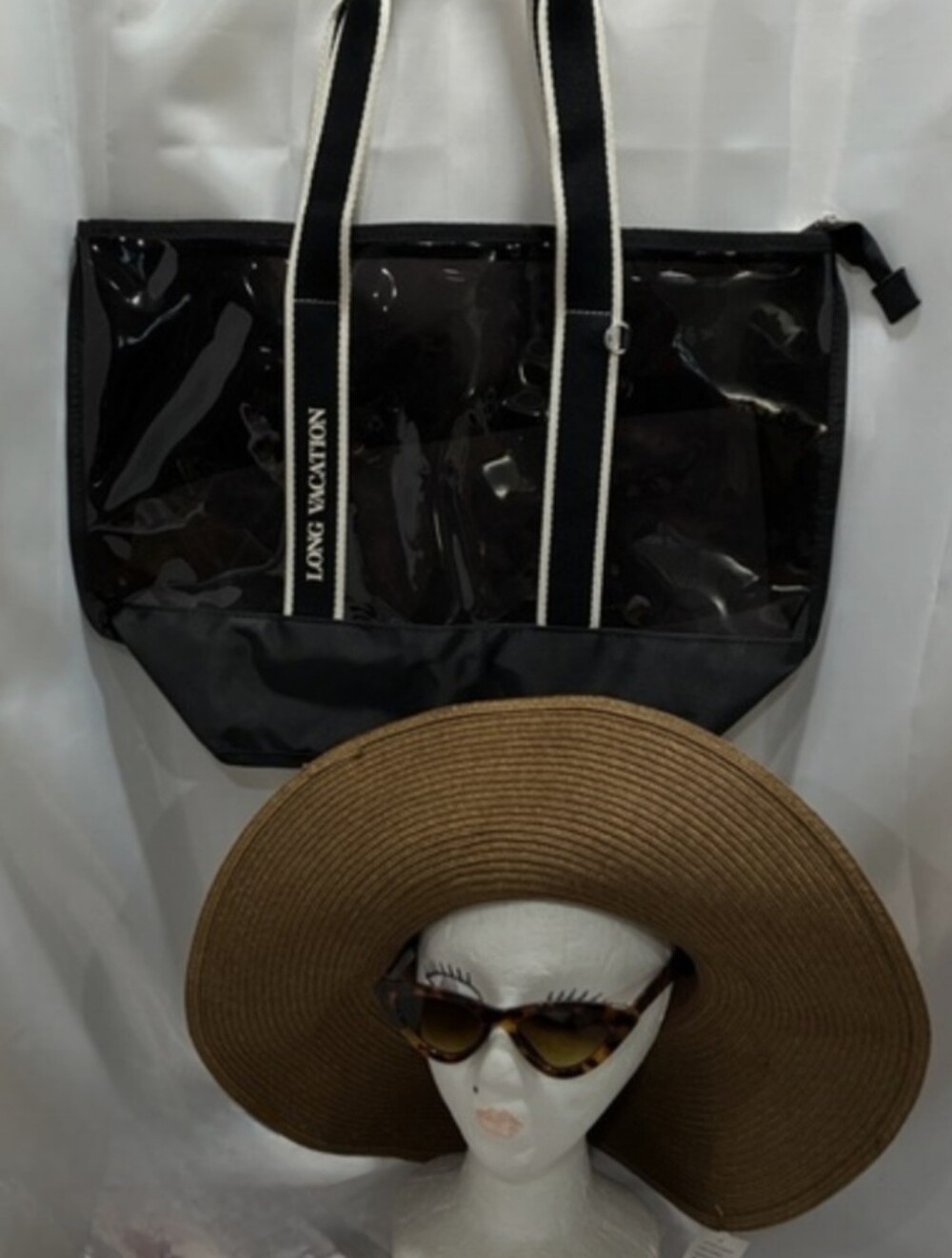 Black Clear Tote Bag